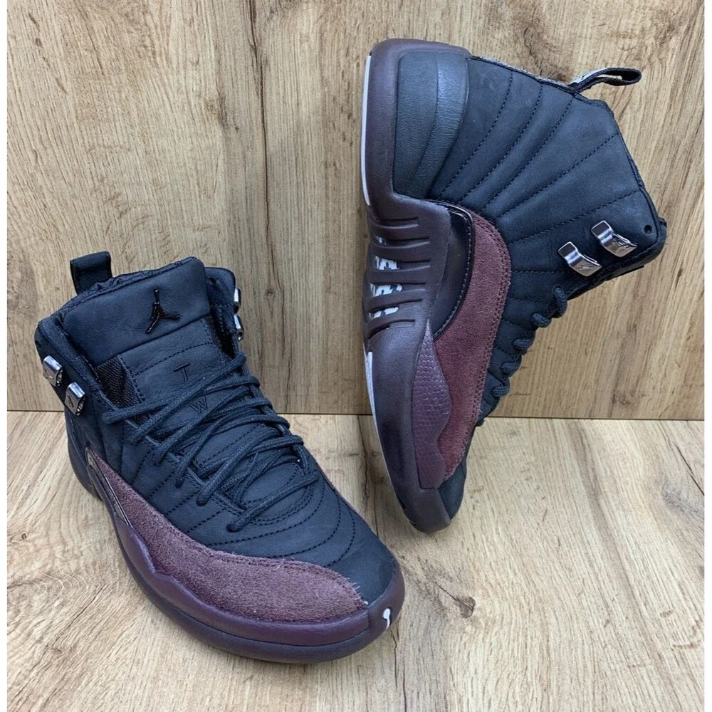 Air Jordan 12 x A Ma Maniere Womens Size 8 Retro SP Black DV6989-001 Mid Shoes - Picture 1 of 13